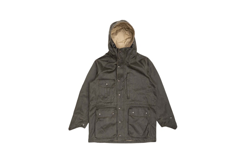 Engineered Garments Coated Twill Field Parka Dark Olive - SS22 - GB