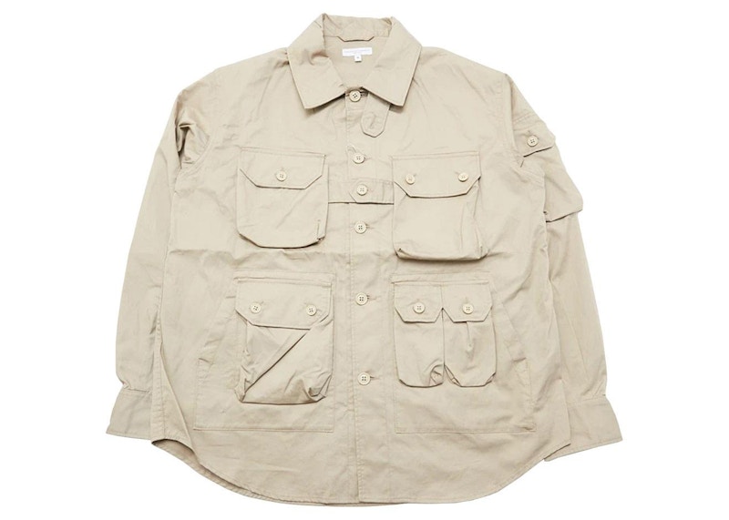 Engineered Garments Explorer Shirt Jacket Khaki Highcount Twill