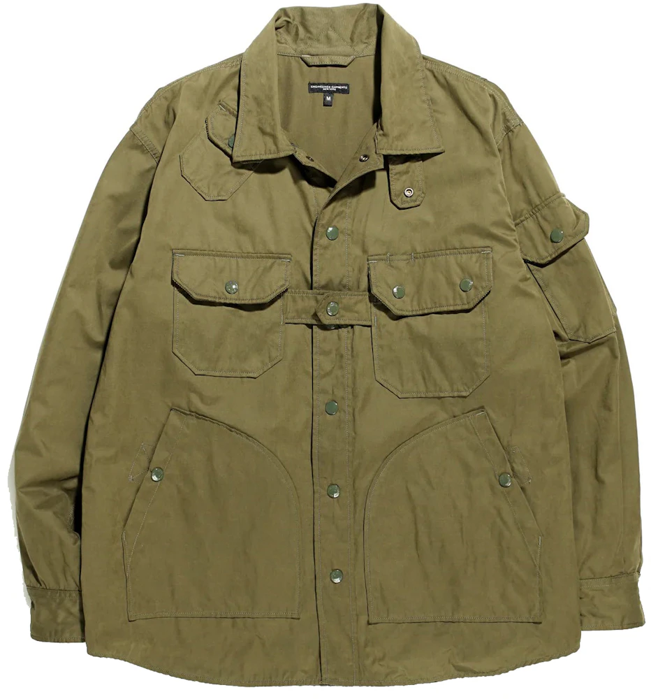 Engineered Garments Explorer Shirt Jacket Olive Men's - FW22 - US