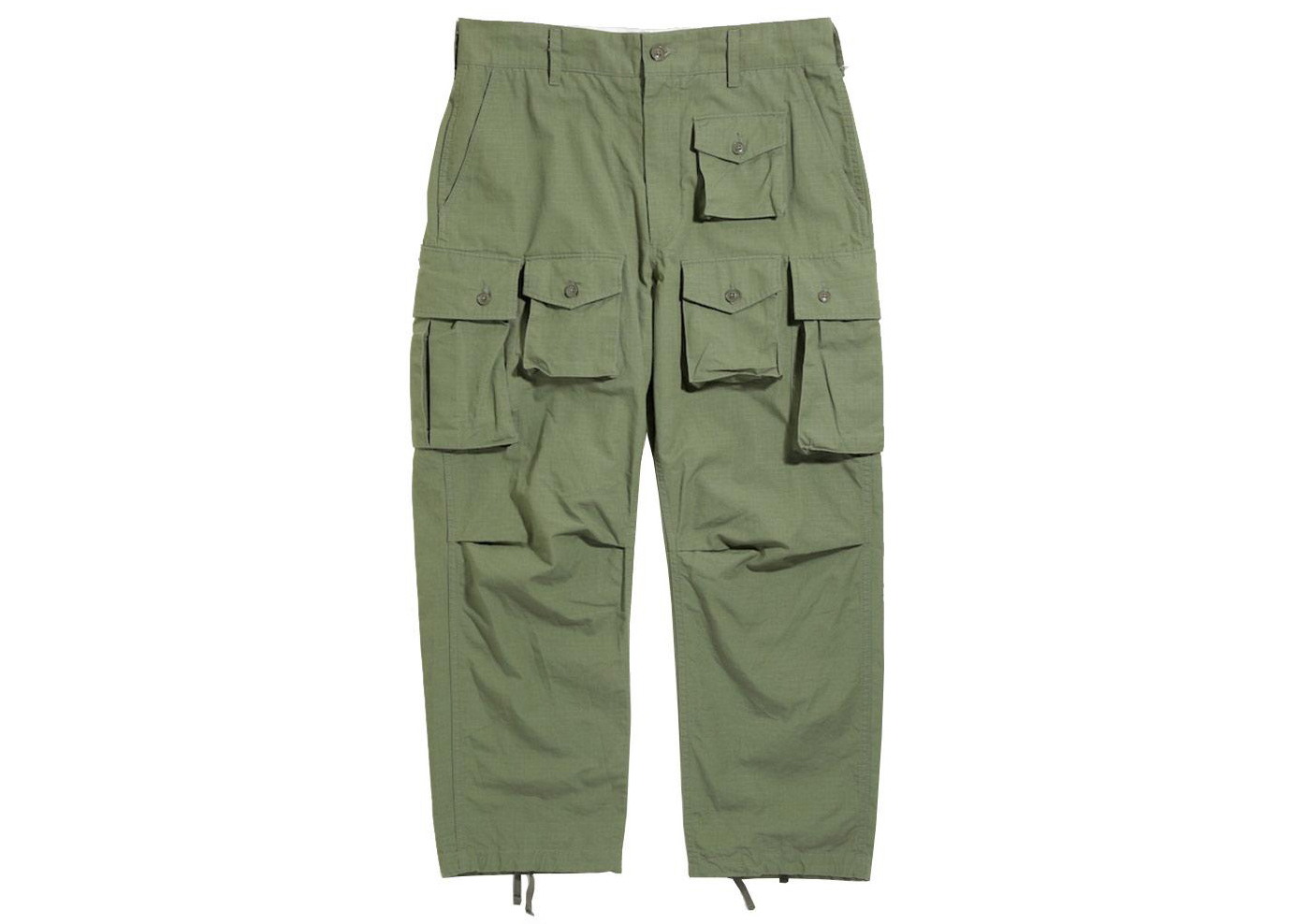 Engineered Garments FA Ripstop Cotton Pant Olive Men's - SS21 - US