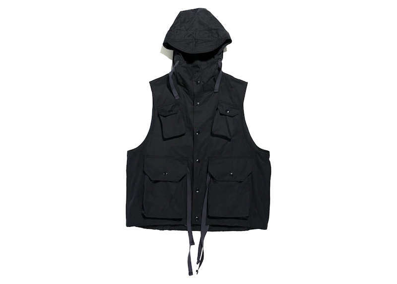 Engineered Garments PC Coated Field Vest Black Men's - FW22 - US