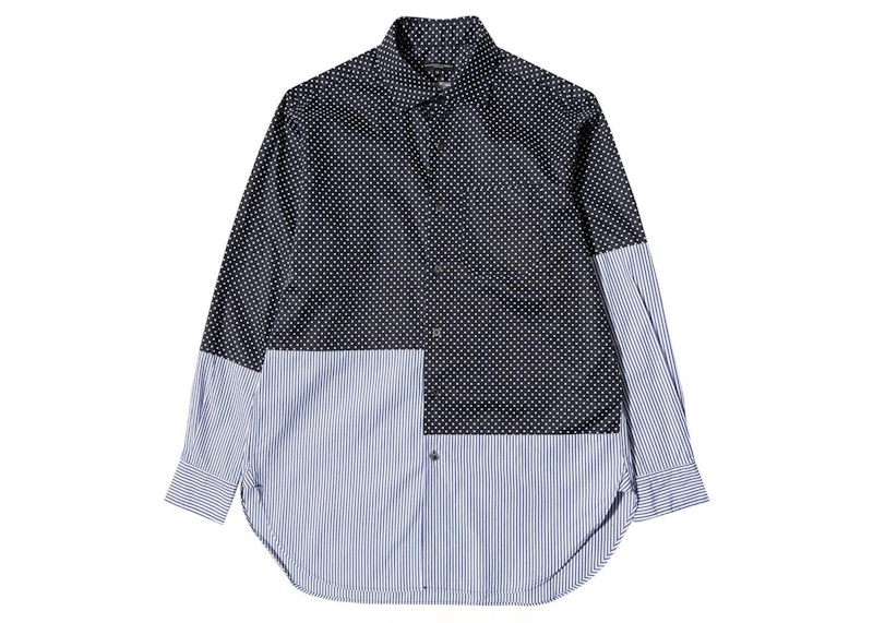 Engineered Garments Spread Collar Shirt Navy Men's - SS21 - US