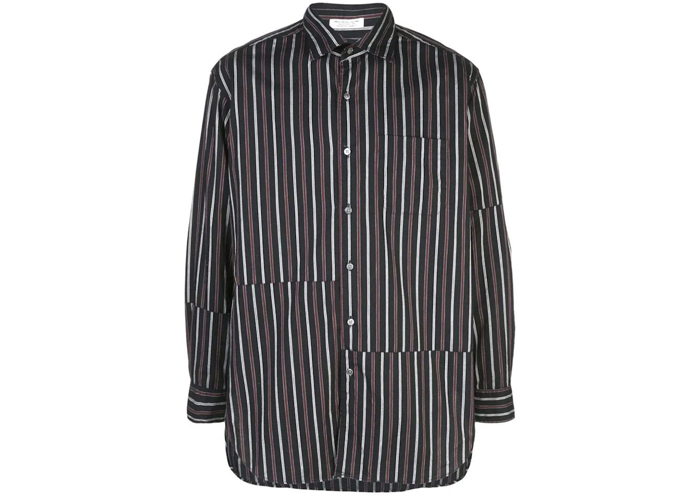 Engineered Garments Spread Collar Stripe Shirt Black Men's - SS21 - US