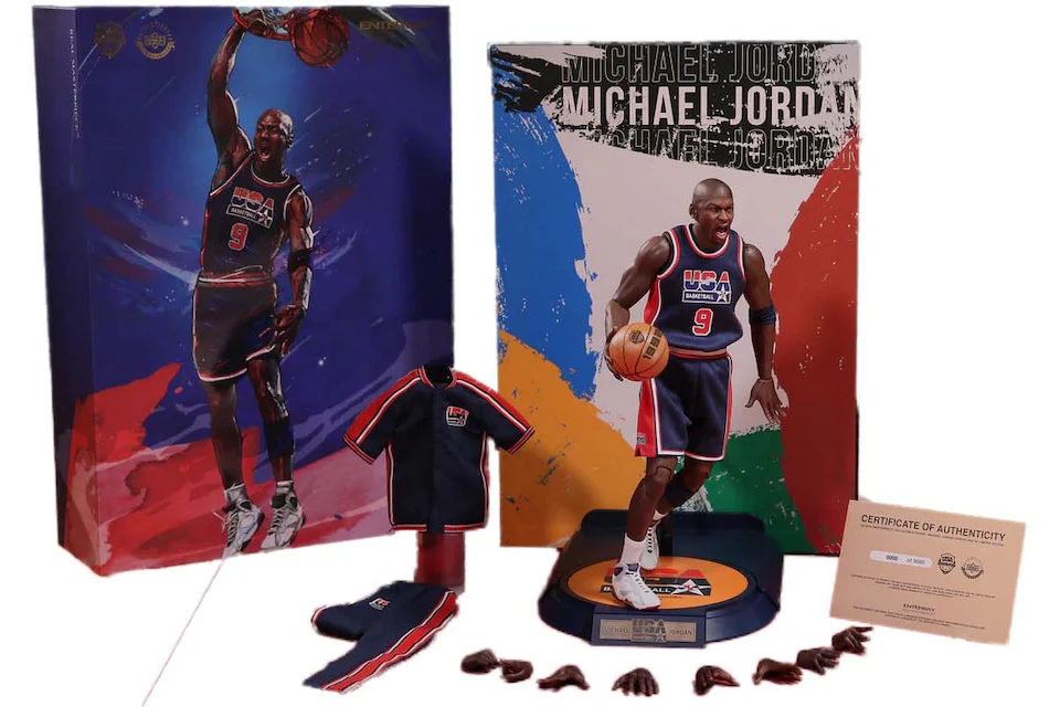 Figura de acción Enterbay 1/6 Real Masterpiece Collection: Michael Jordan Barcelona '92 Limited Edition