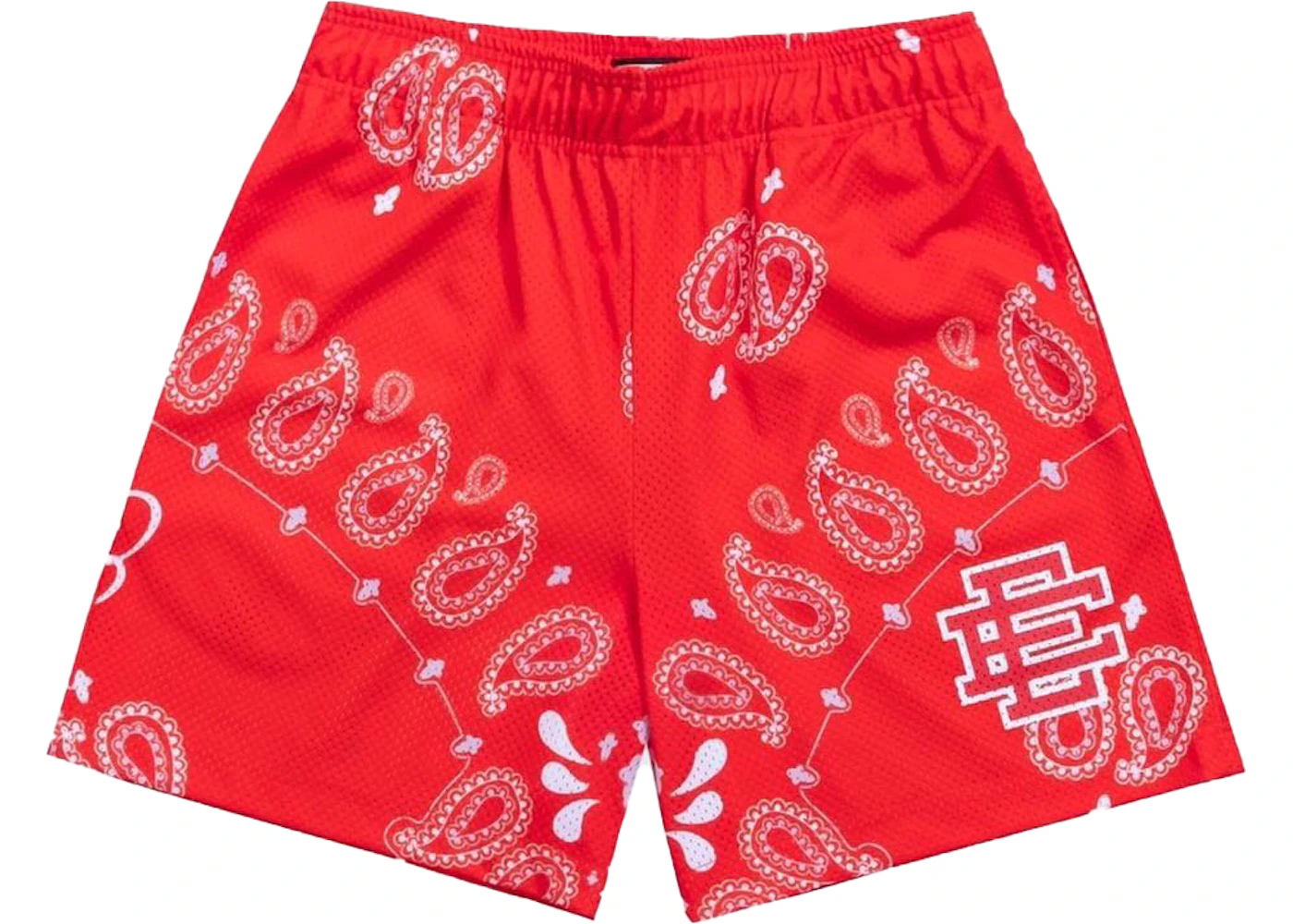 Red paisley best sale shorts