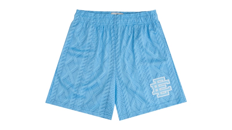Pantalones cortos de punto trenzado Basic/Core de Eric Emanuel EE, color azul bebé