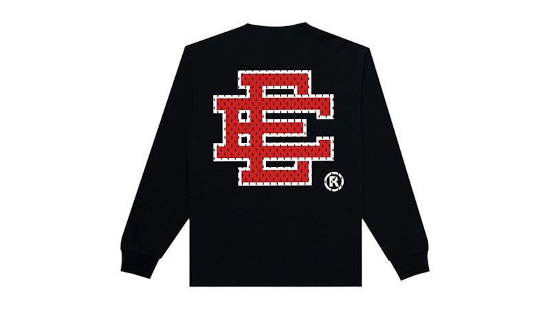 Eric Emanuel EE Basic/Core Long Sleeve Tee Black/Red