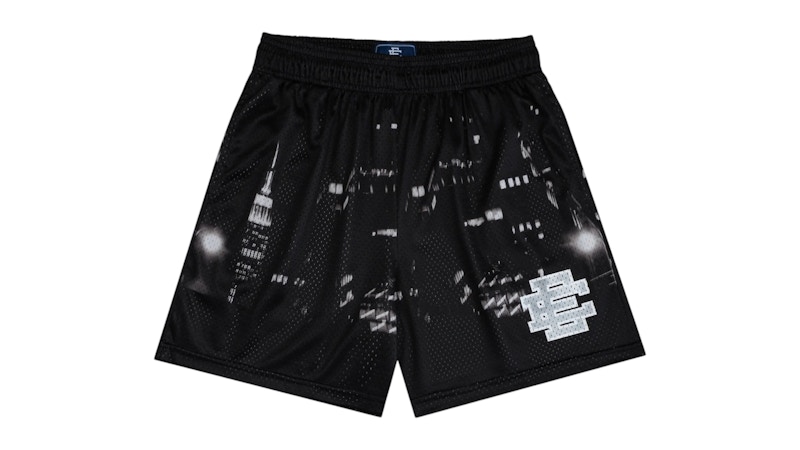 Men's Eric Emanuel EE Basic/Core Short in Black Sky Blueline/Silver
