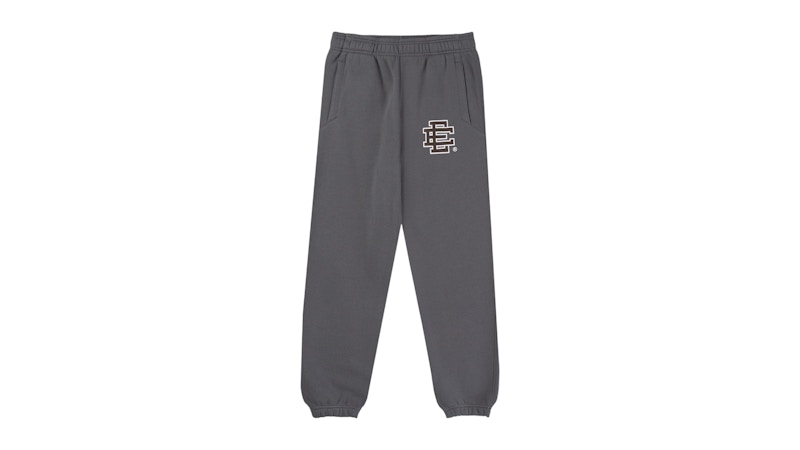 Pre-owned Eric Emanuel Men's  Ee Basic Cuff Sweatpant In Charcoal/brown In Multi
