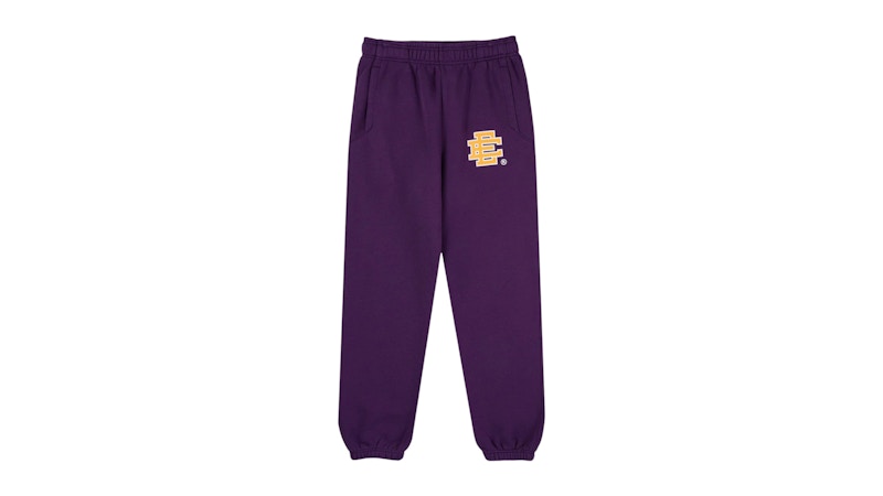 Eric Emanuel EE Basic Cuffed Sweatpant Grape/Yellow