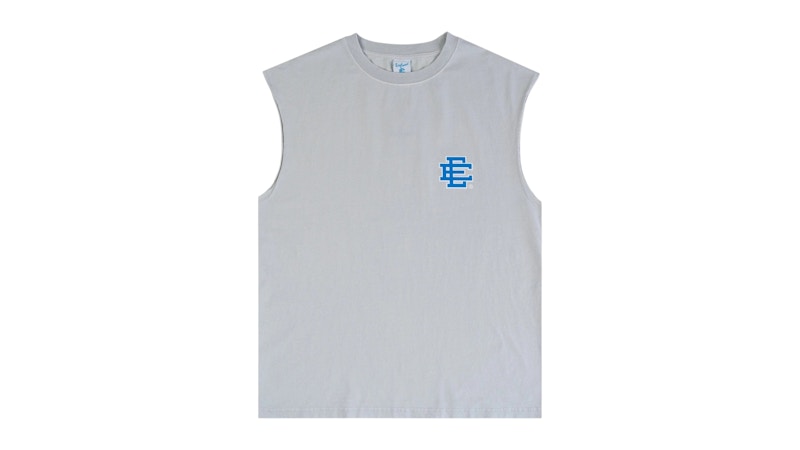 Eric Emanuel EE Basic Cutoff Tank Washed White/Blue