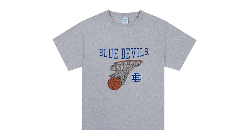 Pre-owned Eric Emanuel Men's Ee Basic Duke University T-shirt In Grey