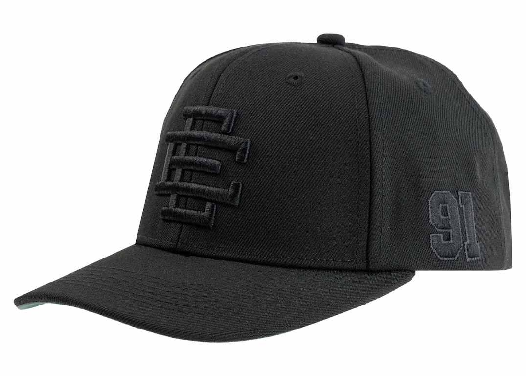 Pre-owned Eric Emanuel Ee Basic Hat Black/black