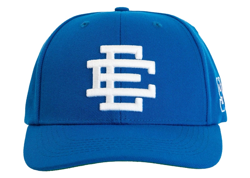 Pre-owned Eric Emanuel Men's Ee Basic Hat In Blue/white