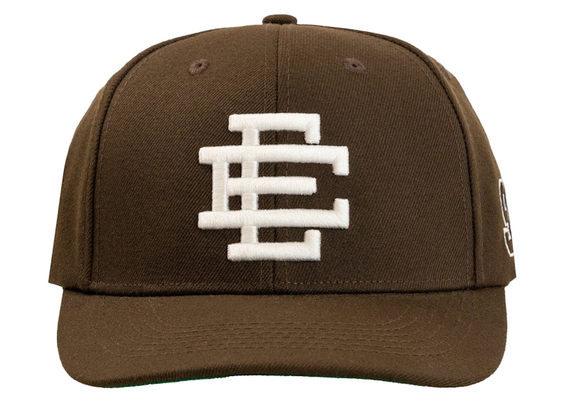 Pre-owned Eric Emanuel Men's Ee Basic Hat In Brown/white