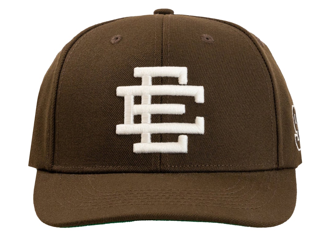 Pre-owned Eric Emanuel Ee Basic Hat Brown/white