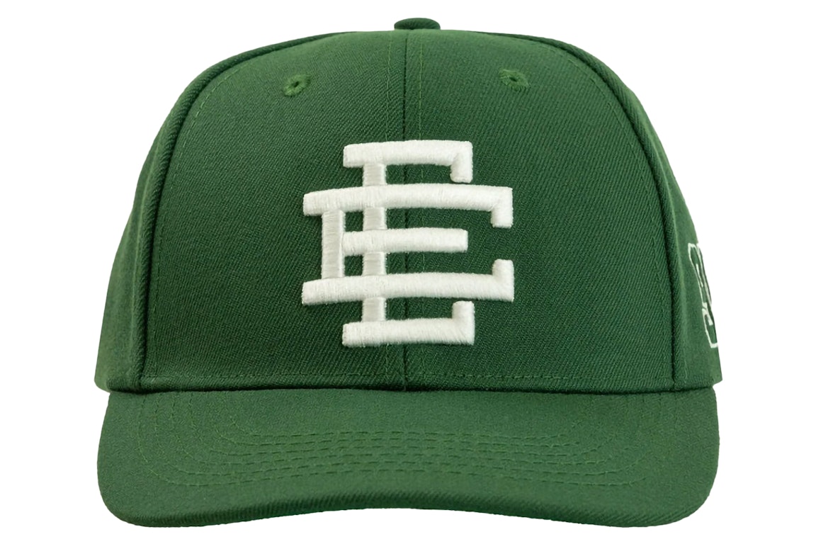 Pre-owned Eric Emanuel Ee Basic Hat Green/white