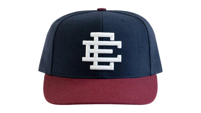 Pre-owned Eric Emanuel Men's  Ee Basic Hat (ss25) In Navy Blue/white In Multi