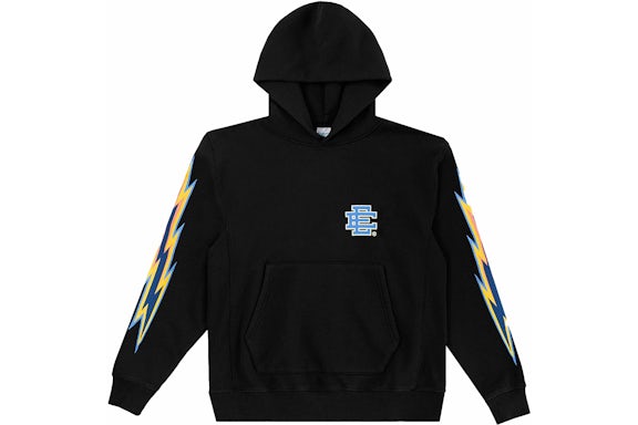 Eric Emanuel EE Sudadera con capucha básica Negro/Cian