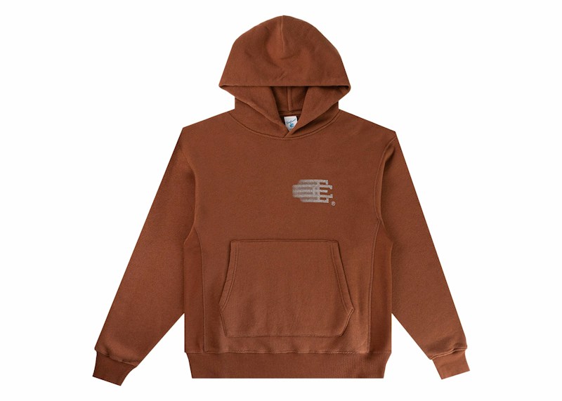Eric Emanuel EE Basic Hoodie Brown/Reflective Grey