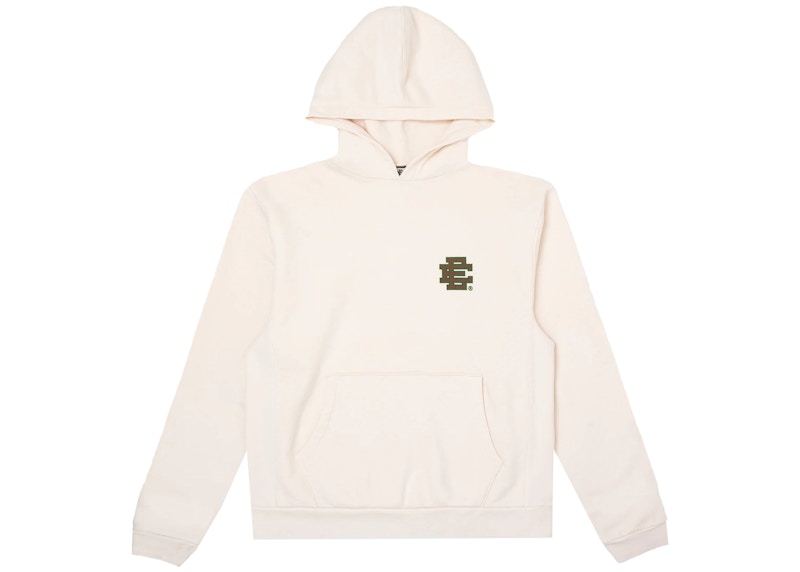 Pre-owned Eric Emanuel Men's Ee Basic Hoodie In Buttercream Brown/forest Green
