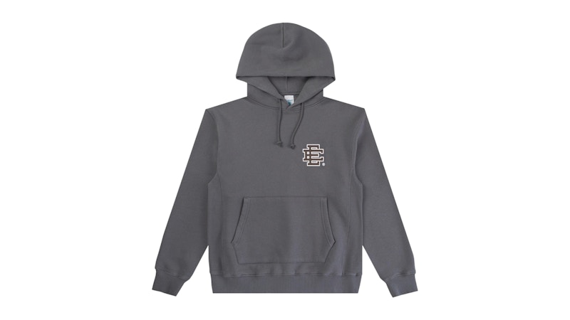 Pre-owned Eric Emanuel Men's  Ee Basic Hoodie In Charcoal/brown In Multi