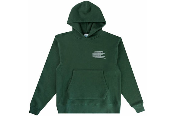 Eric Emanuel EE Basic Felpa con cappuccio Verde scuro/Grigio riflettente