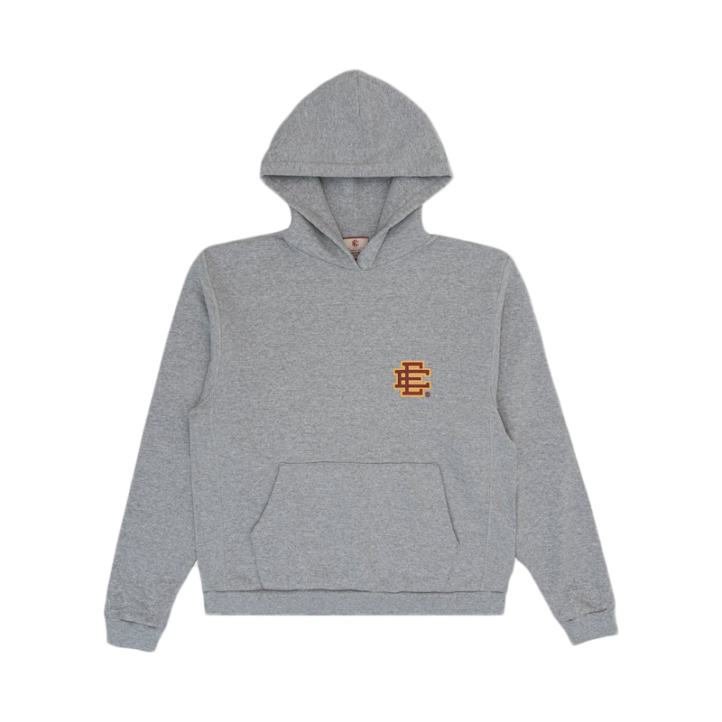 Eric Emanuel EE Basic Hoodie Heaather Grey/Yellow/Maroon FW20
