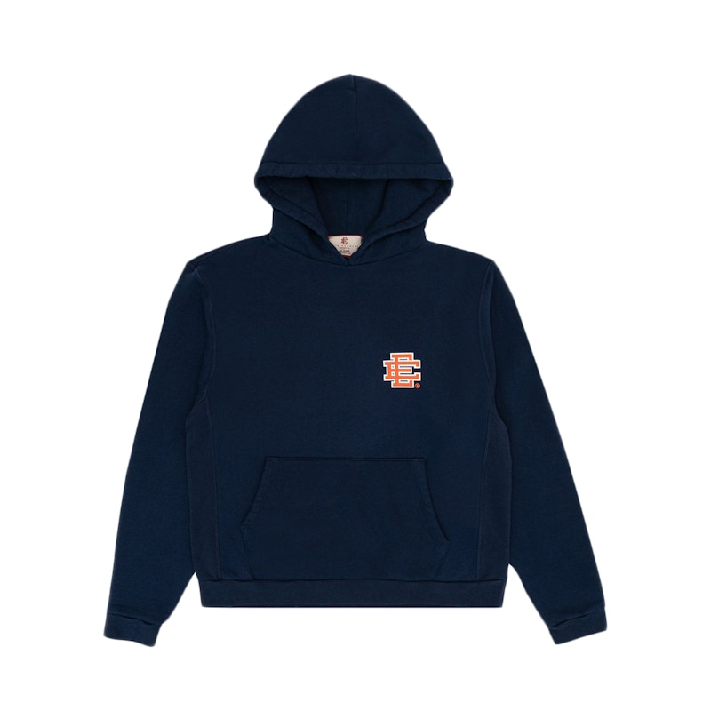 Navy blue and store orange hoodie