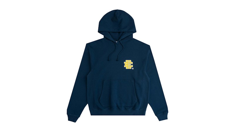 Felpa con cappuccio Eric Emanuel EE Basic Navy/Gialla