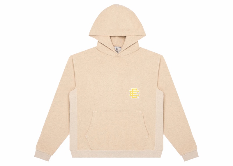 Pre-owned Eric Emanuel Men's  Ee Basic Hoodie In Oatmeal Heather In Brown