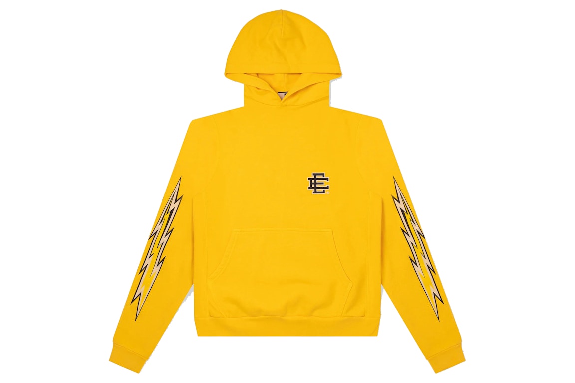Pre-owned Eric Emanuel Ee Basic Hoodie Sunny Delight