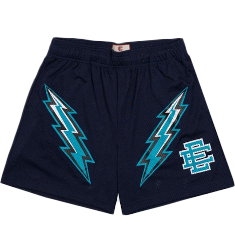 Eric Emanuel EE Basic Lightning Bolt Short Navy/Black/Teal Men's