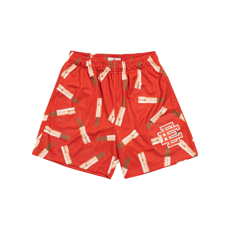 Pre-owned Eric Emanuel Men's  Ee Basic Lipstick Short In Red