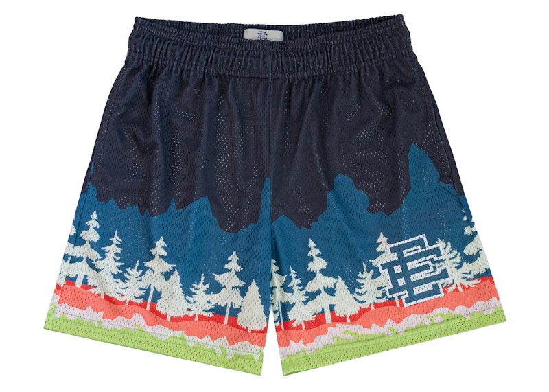 Pre-owned Eric Emanuel Men's  Ee Basic Short In Black/indigo