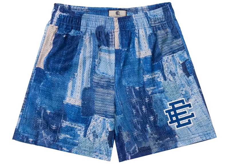 Eric Emanuel EE Basic Short Blue Boro Patchwork Men's - SS23