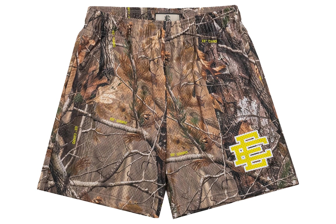 Pre-owned Eric Emanuel Ee Basic Short Camo Neon