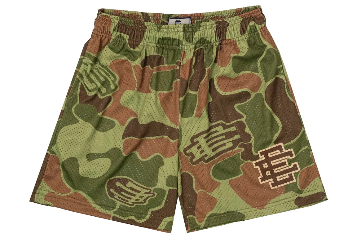 Pre-owned Eric Emanuel Ee Basic Short Green Ee Camo