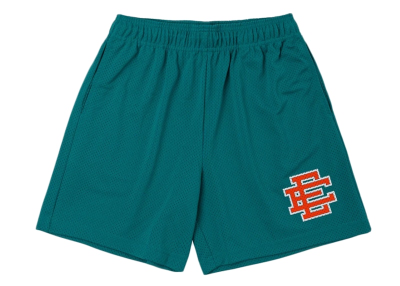 Pre-owned Eric Emanuel Men's Ee Basic Short In Marino/orange