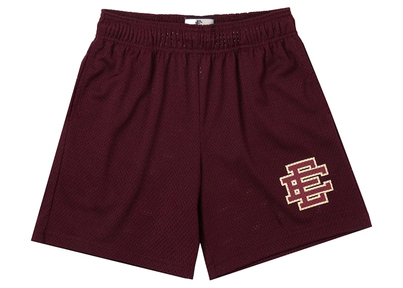 Pre-owned Eric Emanuel Men's  Ee Basic Short/tonal In Maroon/tonal Maroon