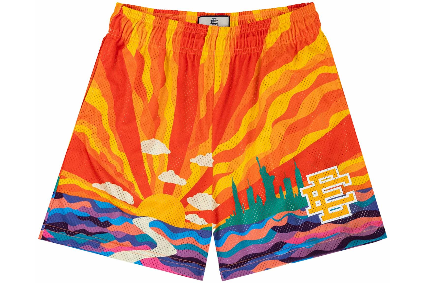 Smosyo Eric Emanuel Shorts voor heren, EE Ademend Mesh Joggingbroek Gym Training Workout Shorts Casual Fashion Shorts met zakken, Wit Label, M Smosyo Eric Emanuel Shorts voor heren, EE Ademend Mesh Joggingbroek Gym Training Workout Shorts Casual Fashion Shorts met zakken, Wit Label, M