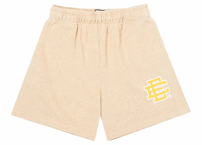 Pre-owned Eric Emanuel Men's  Ee Basic Short In Oatmeal Heather