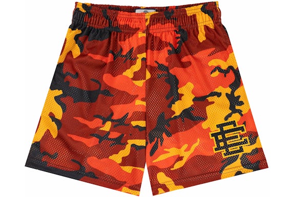 Eric Emanuel EE Pantalón Corto Básico Anaranjado/Negro Camuflaje
