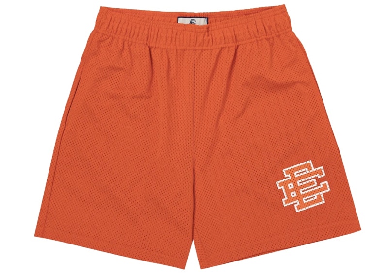 Pre-owned Eric Emanuel Men's Ee Basic Short In Orange