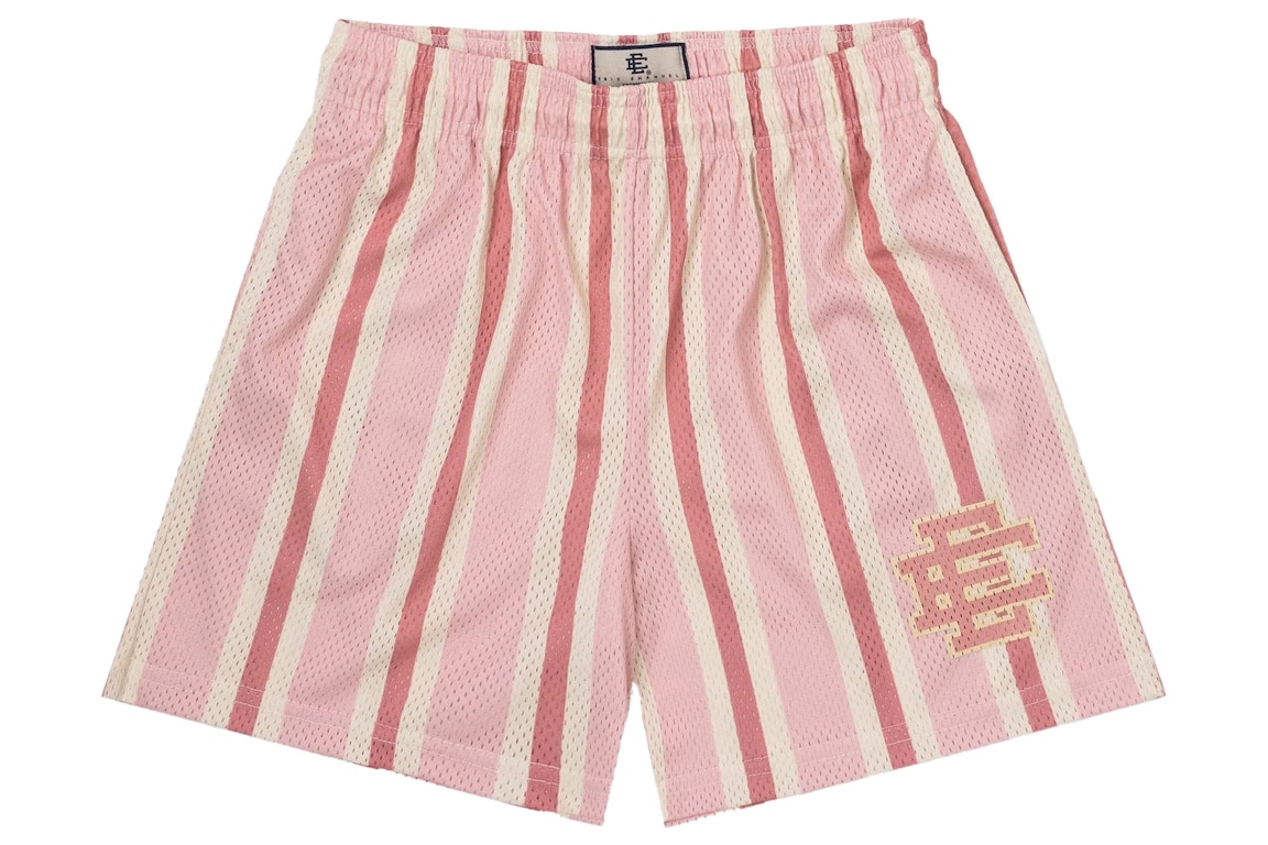 Pre-owned Eric Emanuel Ee Basic Short Pink/pink Stripe