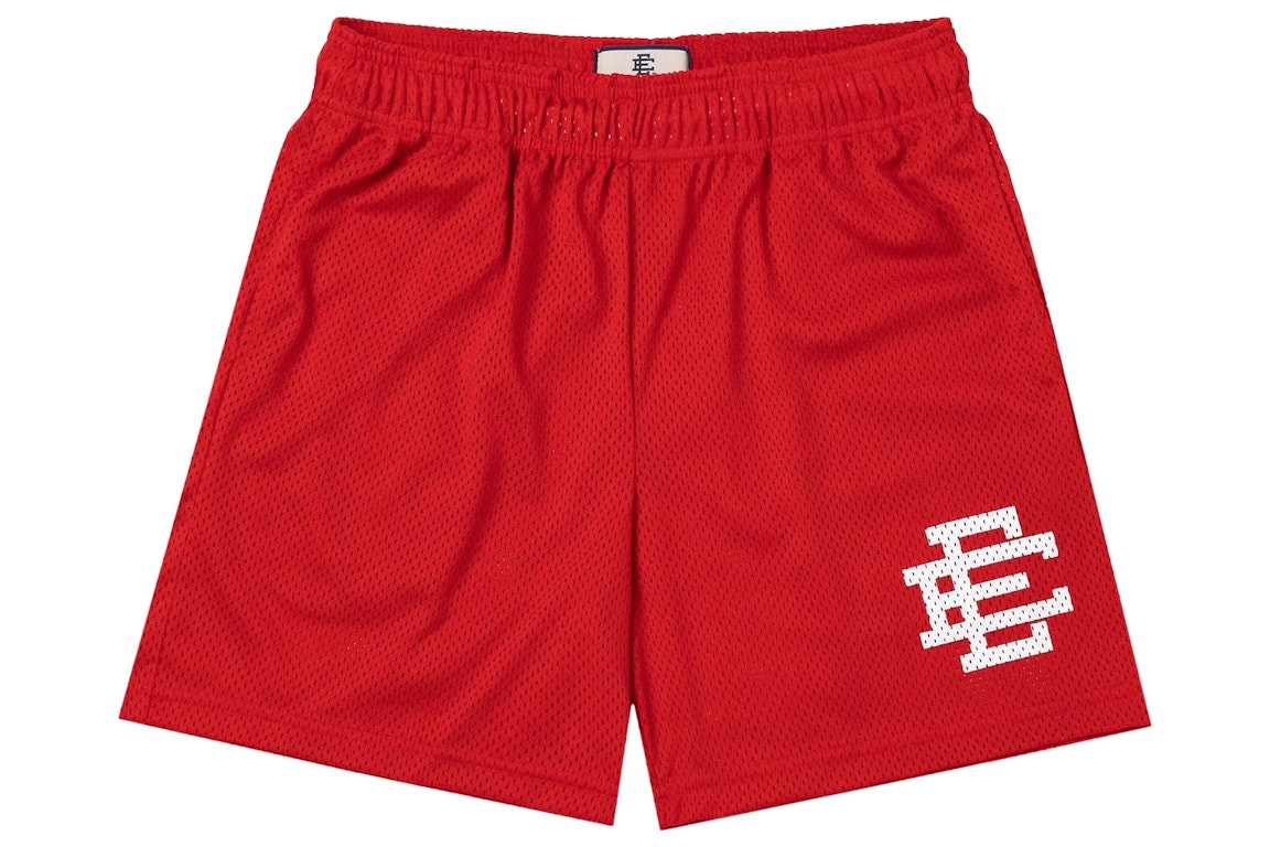 Pre-owned Eric Emanuel Ee Basic Short Red/white