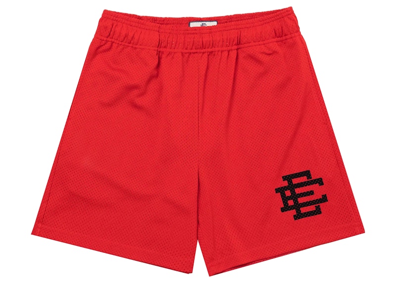 Pre-owned Eric Emanuel Ee Basic Short (ss22) Red/black | ModeSens