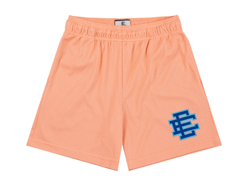 Pre-owned Eric Emanuel Men's  Ee Basic Short In Salmon/blue