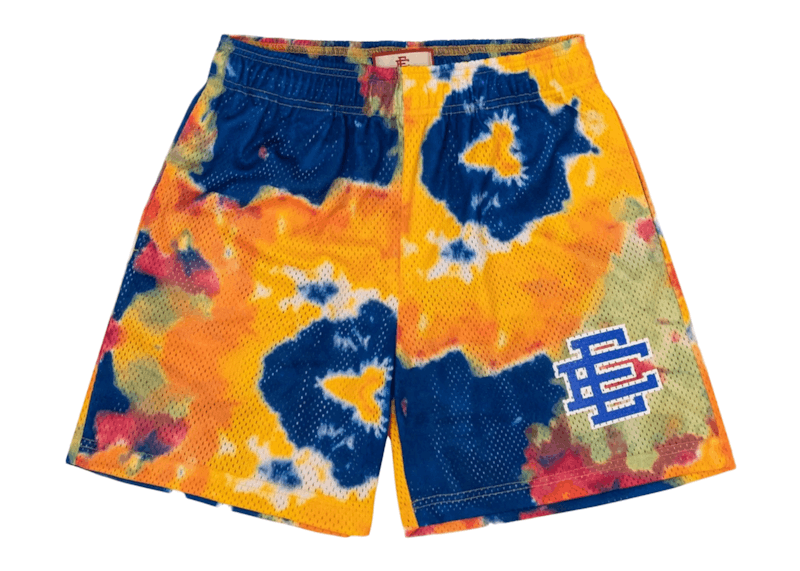 Pre-owned Eric Emanuel Men's Ee Basic Short In Tie Dye