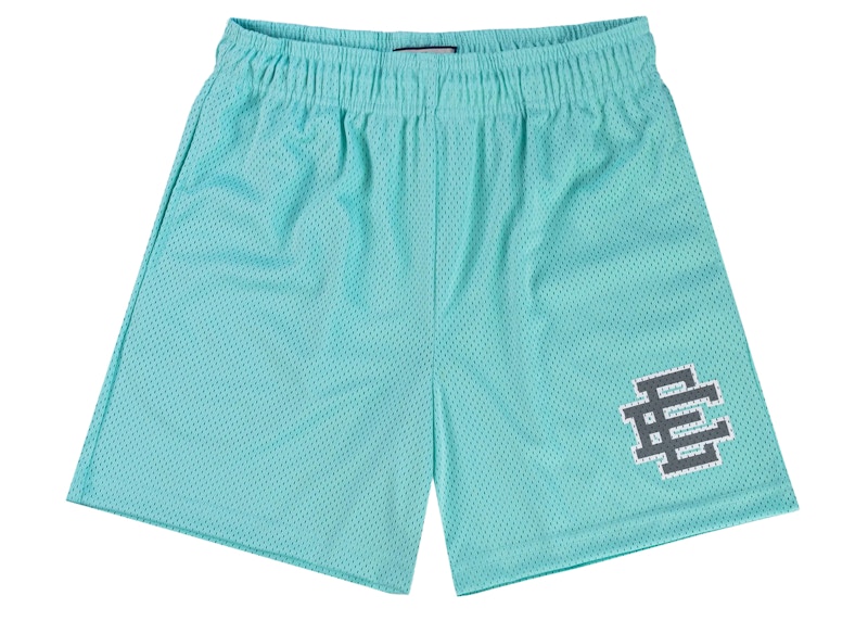 Pre-owned Eric Emanuel Men's  Ee Basic Short In Tiffany/grey